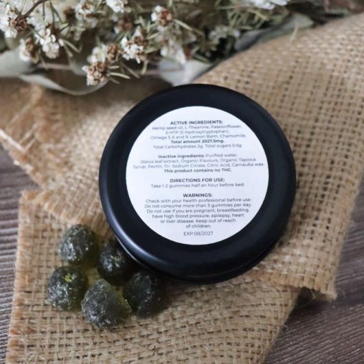 Trio Trial Tins (Sleep, Calm & K9) Back view 1